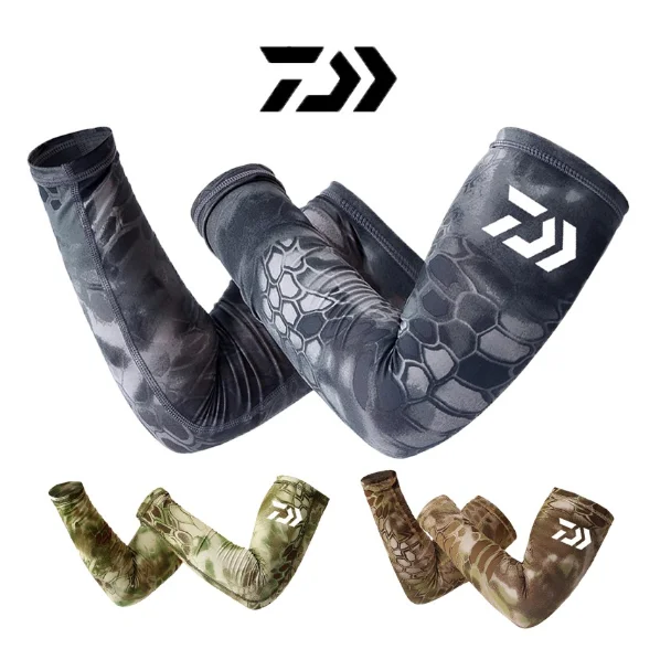 

Daiwa ICE Silk Fishing Arm Sleeves UPF50+ Cycling Cool Comfortable Anti-UV Protection Fishing Accessories