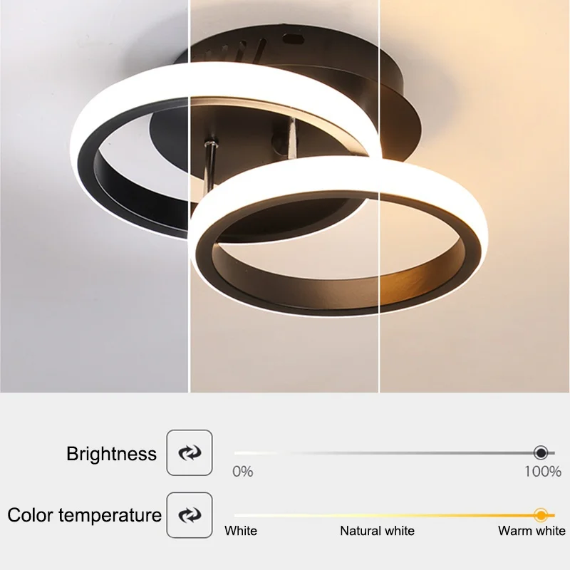 $20.52 New Modern Aisle Lamp Nordic AC90-260V LED Ceiling Lamp Bedroom Corridor Balcony Living Room Ceiling Lamp Acrylic Home Lighting