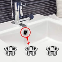 suchme kitchen bathroom basin trim bath sink hole round overflow drain cap cover overflow ring hollow wash basin overflow ring