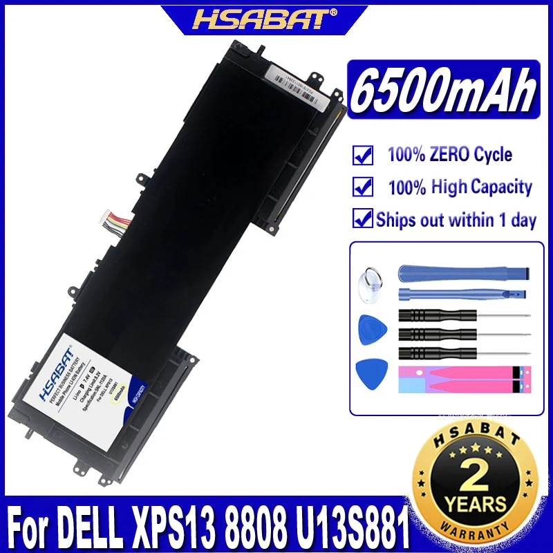 HSABAT TU131 TS63 74 6500 мА/ч Батарея для DELL XPS13 8808 U13S881 U33X UX32K U731 батареи|Аккумуляторы