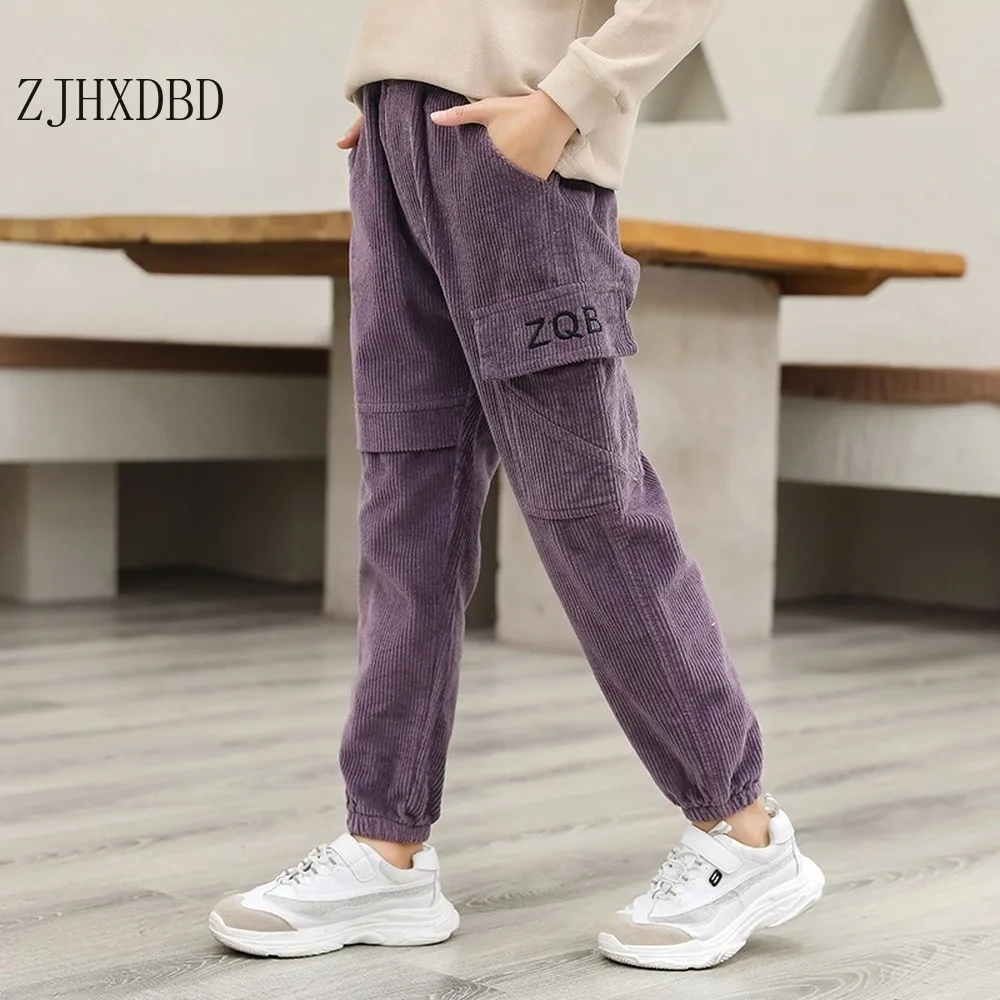 

2020 Girl Spring Trousers New Fashion Cotton Kids Pink Pants Girls Pants 3 5 8 10 12 Years Kids Girl Children's Outer Trousers