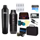 EZ полный набор для начинающих татуировок моторная ручка машина с электропитанием ножная педаль картридж тату иглы Набор тату Поставка