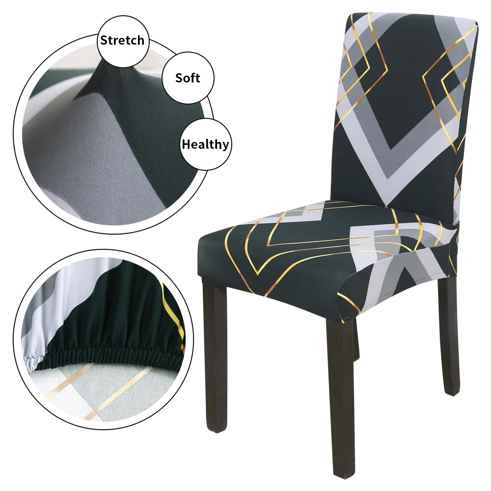 Чехол на стул для столовой в современном стиле моющийся эластичный чехол сиденье