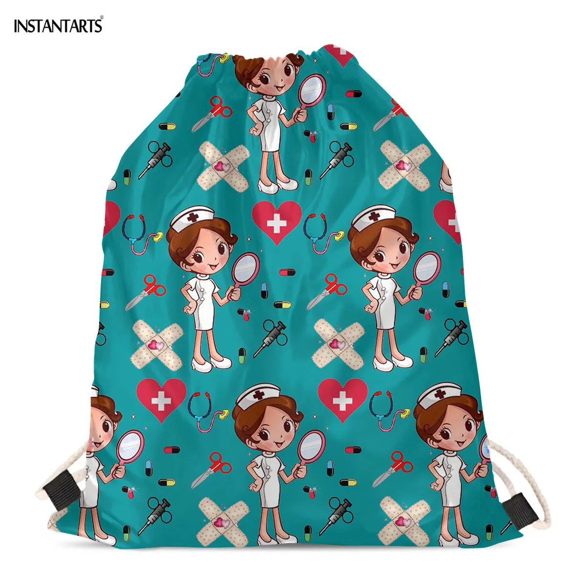 INSTANTARTS стильная футболка с изображением персонажей видеоигр Медсестра Мешок