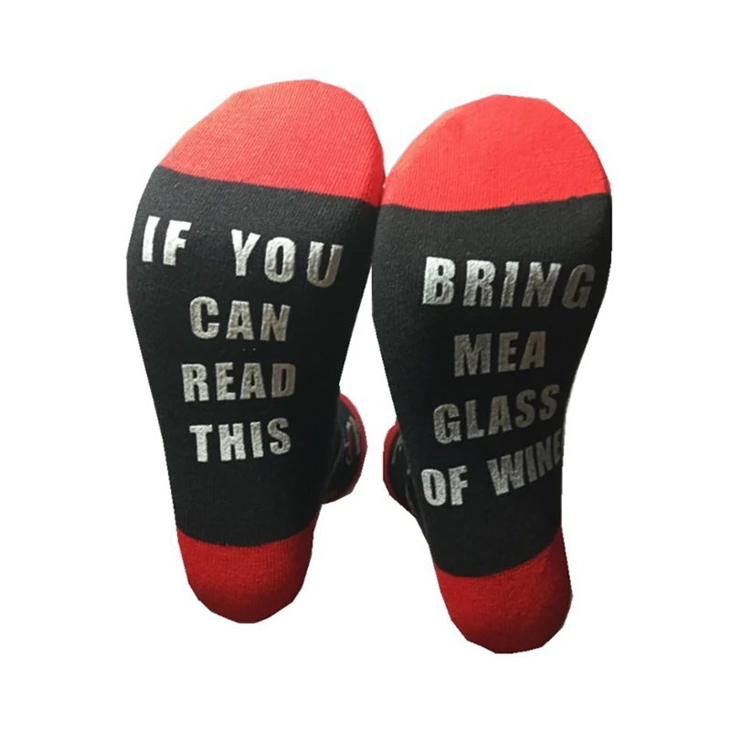 Носки мягкие эластичные с принтом букв Повседневные Дышащие хлопковые чулочно