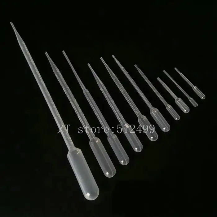 

500pcs 0.5ml/1ml/3ml/5ml Plastic Sterile Pasteur Pipet Disposable Plastic DropperTransfer Pipette Professional Makeup/Lab Tools