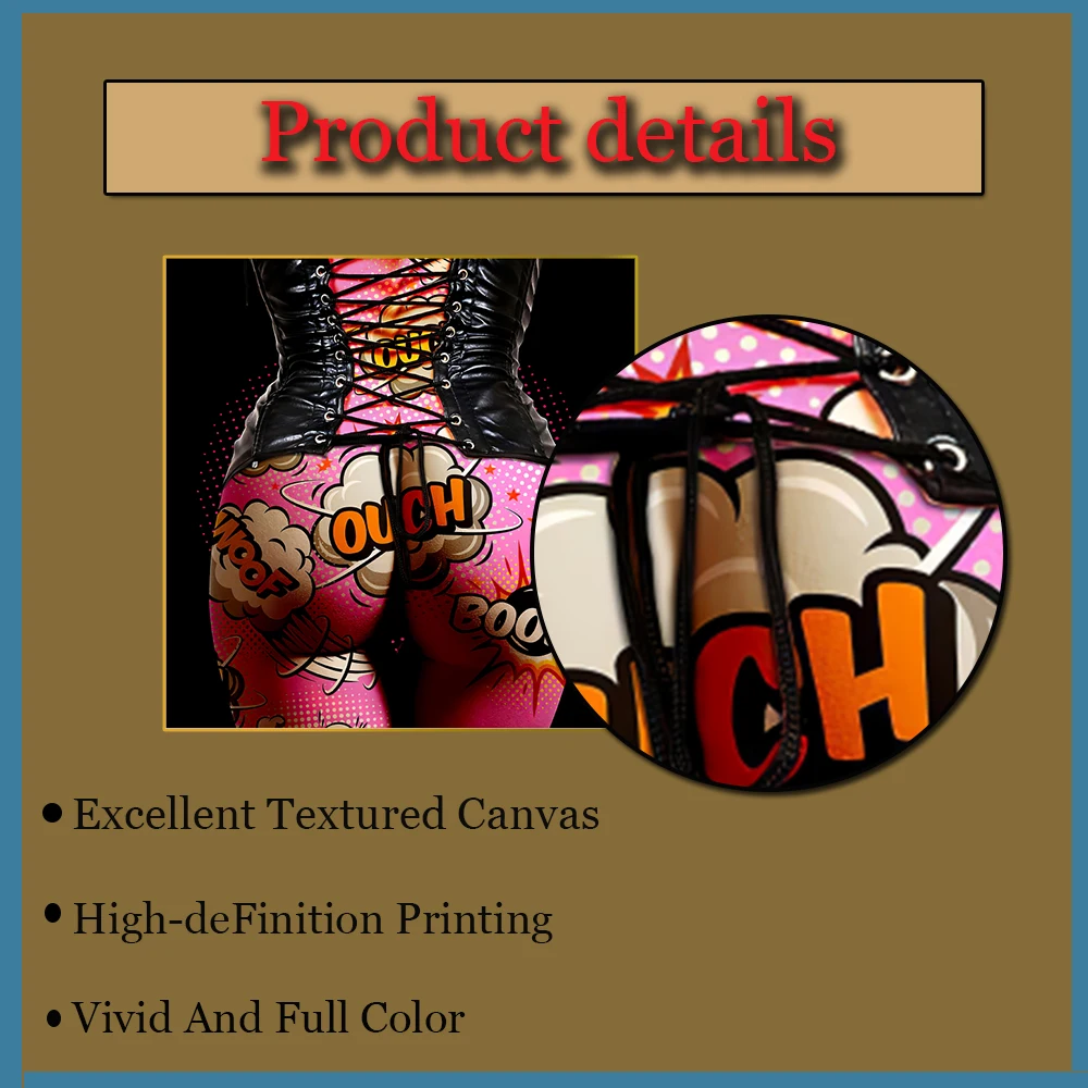 

Abstract art graffiti hip painting on canvas HD print picture wall nude art prints and posters for bedroom, bar, room decoration