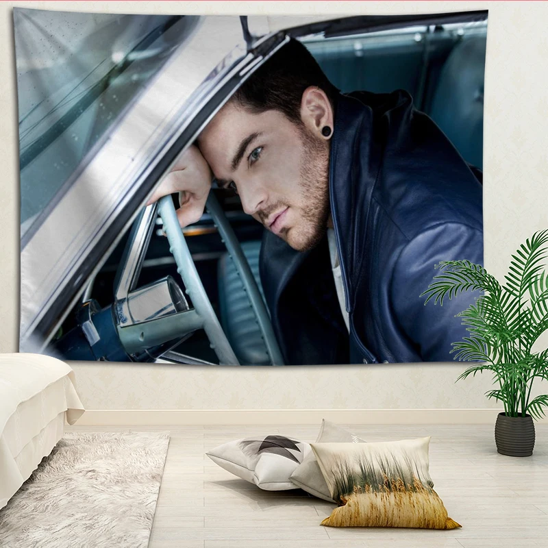 

New arrival custom Adam Lambert printing tapestry More Size home living room bedroom decorative wall blanket