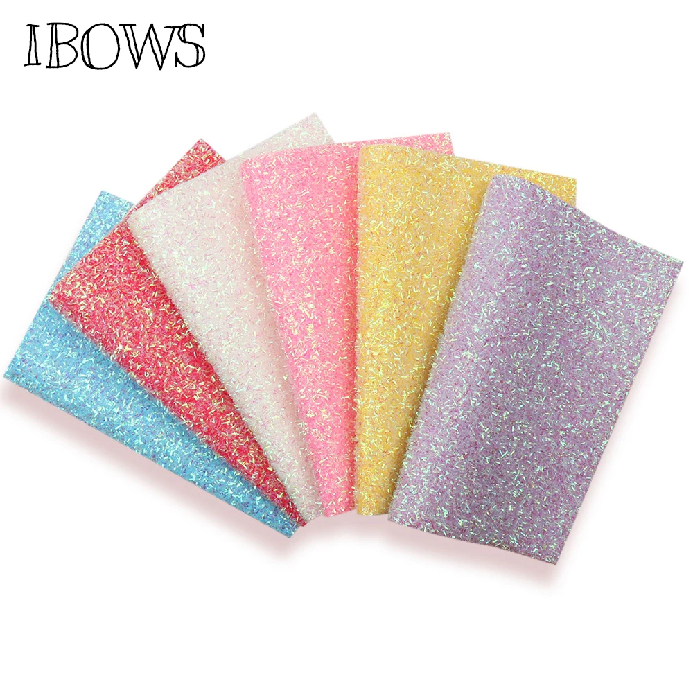 IBOWS, 6 шт., 22*30 см, листы из синтетической кожи, яркие цвета, пластиковые, сделай сам, бант для волос, сумки, аксессуары, материалы ручной работы