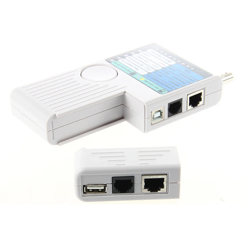 4 в 1 RJ11 RJ45 USB BNC LAN Ethernet сетевой телефонный кабельный тестер | Компьютеры и офис