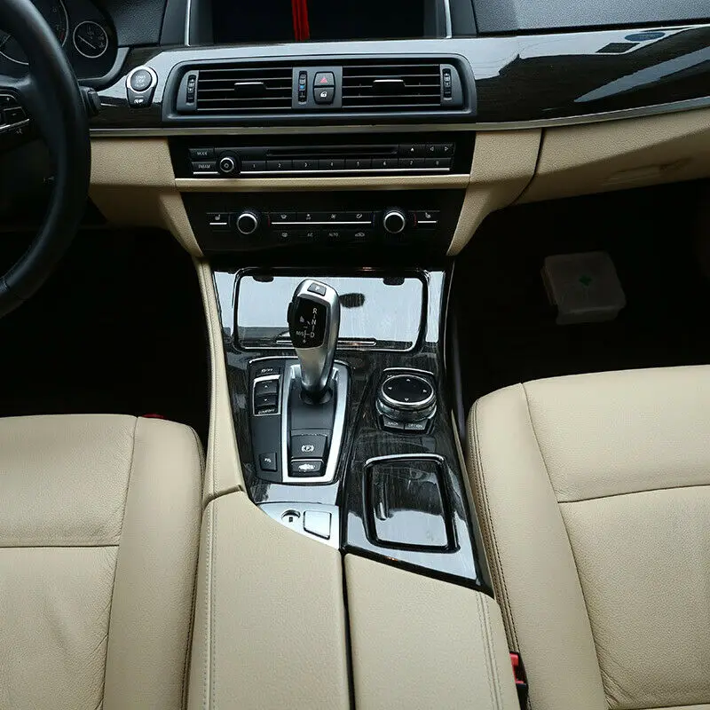 Углеродное волокно стиль для BMW 5 серии F10 2011 2017 консоль коробка передач панель