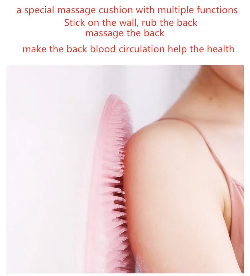 Силиконовая Массажная щетка для ванной подушка мытья ленивых ног средство