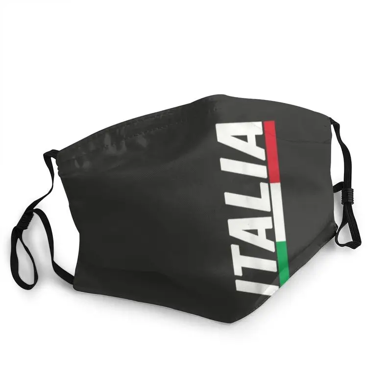 

Italia Italy Italian Flag Souvenir Gift Love Reusable Face Mask Anti Haze Dustproof Protection Cover Respirator Mouth-Muffle