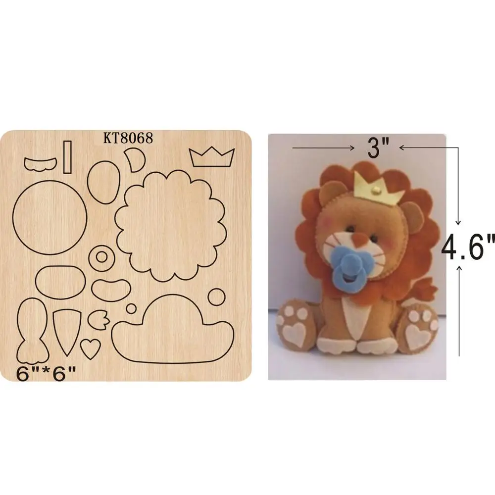 

Lion cutting dies 2019 new die cut &wooden dies Suitable for common die cutting machines on the market