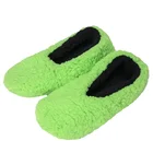 Тапочки женские домашние теплые, хлопок, Нескользящие, с бантом, в горошек