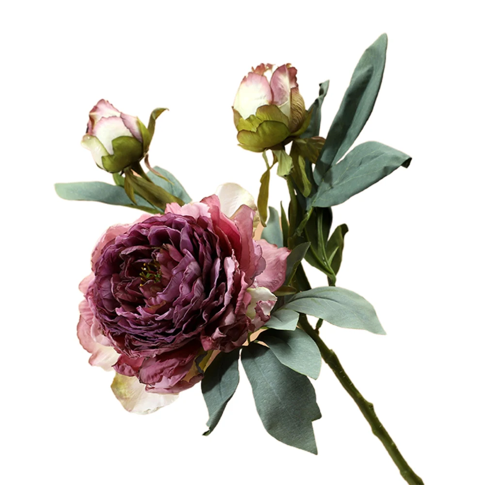 

Искусственный цветок в скандинавском стиле, искусственные пионы, розовые, белые, свадебные украшения для дома, садовые крученые 3 головки, ш...