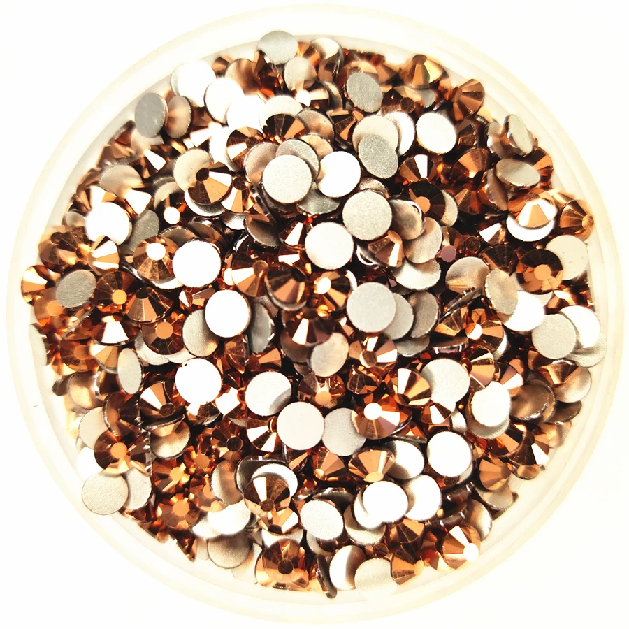 Розовое золото 3D искусственное стекло Клей На Стразы искусственные кристаллы не