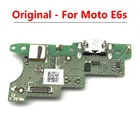 10 шт.лот, зарядное устройство с USB-портом, док-разъем, зарядная плата, гибкий кабель для Motorola Moto E6s, микрофонная плата