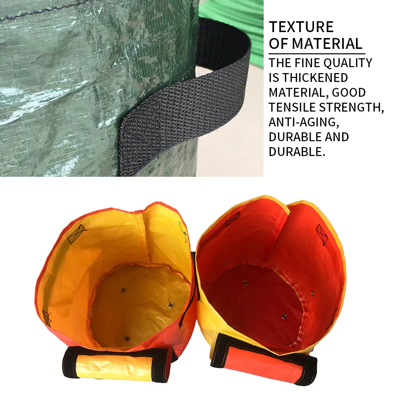 Воздухопроницаемый контейнер с ручками для выращивания растений|Тканевые