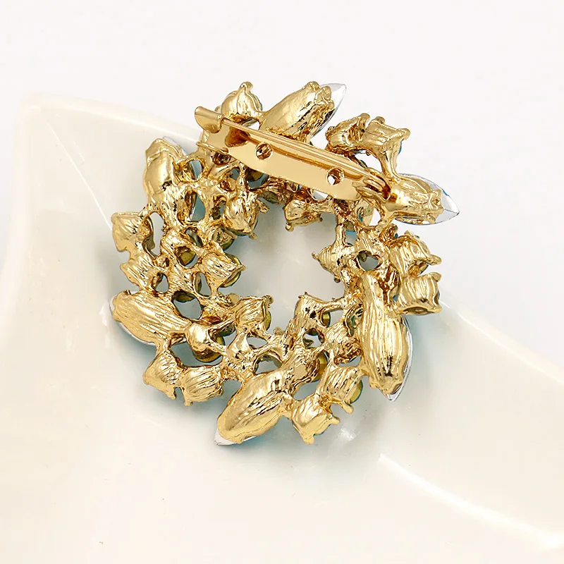 Брошь в виде цветочной гирлянды MIEG ювелирные изделия для платья булавки букета