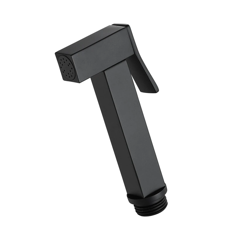 

Solid Brass Square Black Bidet Sprayer Handheld Shower Bidet Shower Head Shower