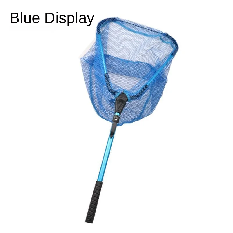 

80CM Aluminum Alloy Retractable Fishing Net Telescoping Foldable Landing Net Pole Folding Landing Net Fly Fishing