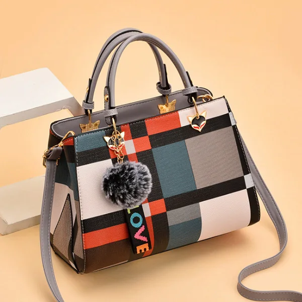 HJPHOEBAG модная женская сумка из искусственной кожи, женские сумки-мессенджеры с шариками, женские сумки через плечо, женские вечерние сумки YC233 - Цвет: Gray