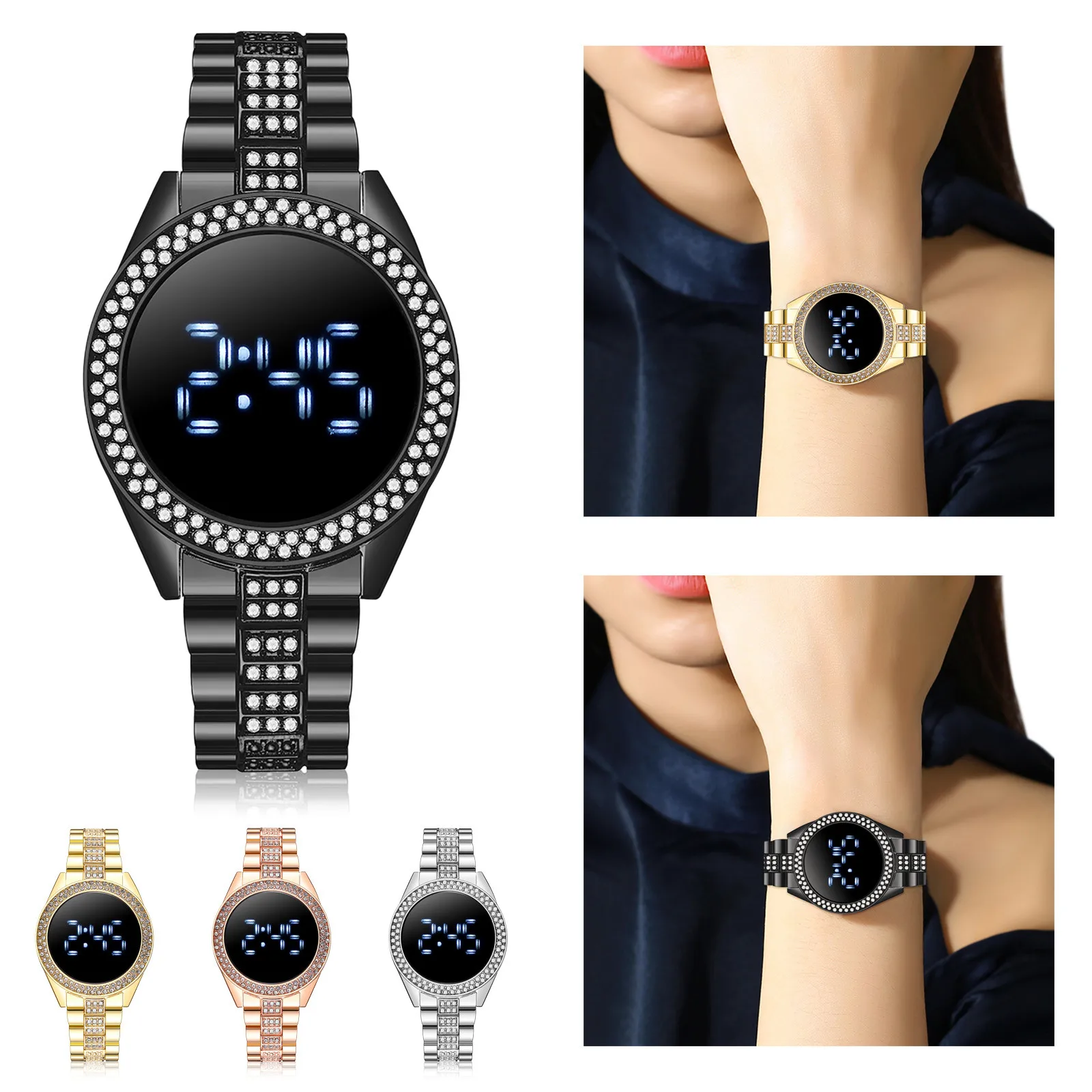 

Women's Watches 2021 New Fashion Trend Exquisite Male And Ladies Couple Watch Bracelet For Women's Watch Fashion Alloy Clock