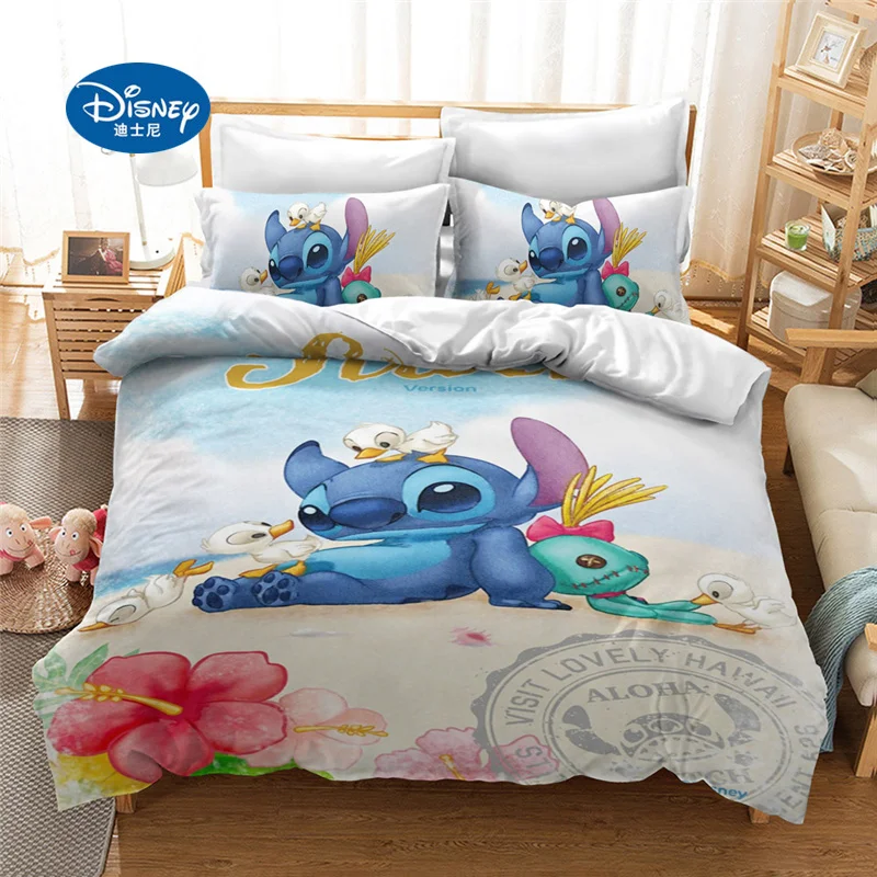 Disney Lilo и стежок Комплект постельного белья пододеяльник декор для спальни детей