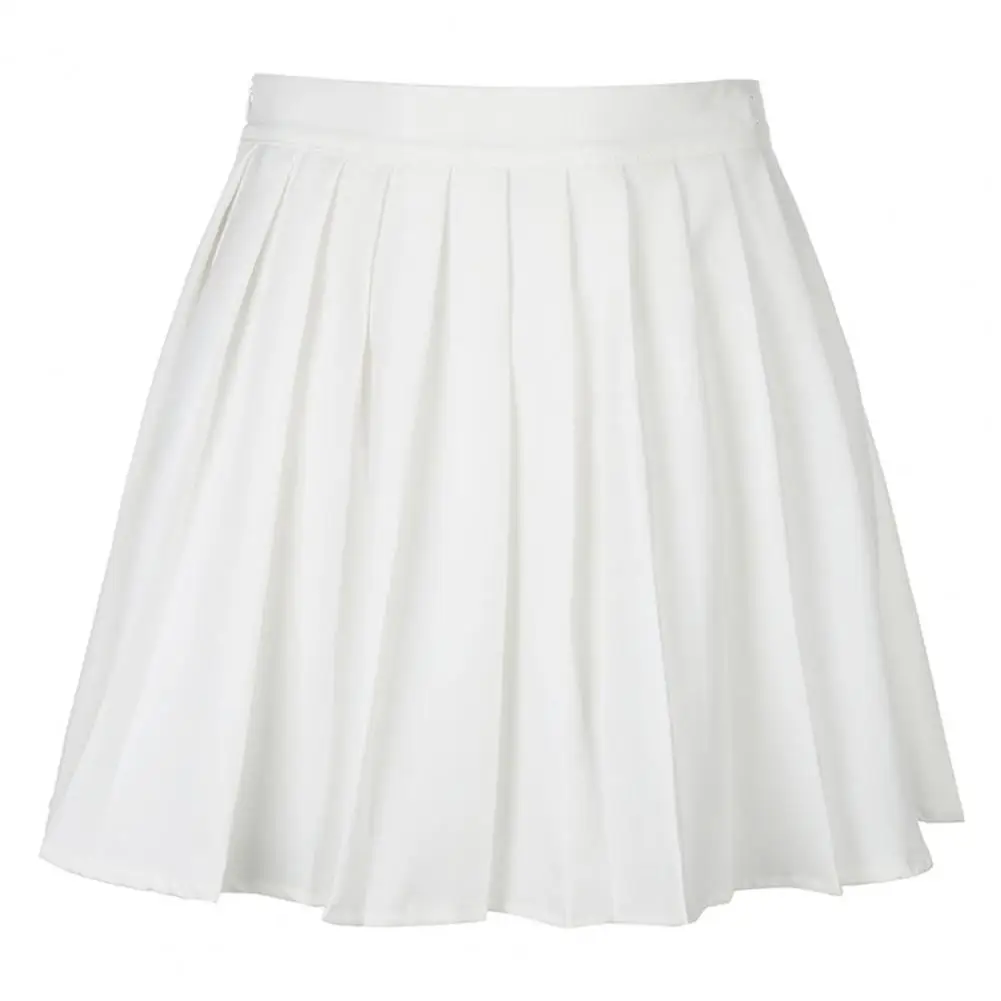 

Solid Color Pleated Mini Skirts for Women High Waist Pleated Skirts Women Mini Skirts Casual A-Line Skirt Sexy Female Skirts
