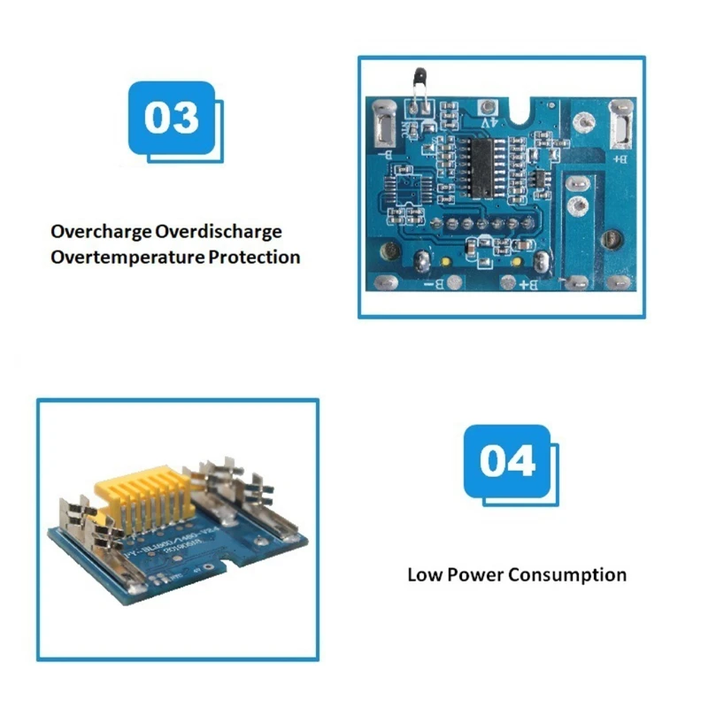 

066E 14.4V 12A Lithium Battery Pcb-board Compatible with Makita-bl1430 Bl1440 Bl1450 Bl1660 Overheating Protection