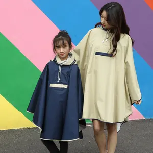 Наряд для родителей и ребенка плащ для женщин мужчин Водонепроницаемый, плащ-дождевик с Капюшоном Жакет-пончо для детей Детская непромокаемая одежда универсальный Водонепроницаемый