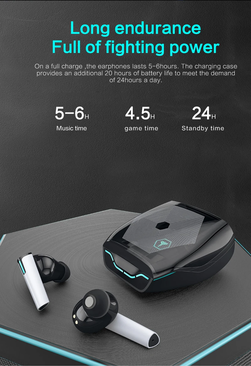 

I7s Game TWS Touch Bluetooth V5.0 Earphones Low Delay Sports Wireless Headphone HiFi 9D Stereo Noise Reduction Ear Hook Headset