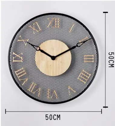 

Simple Round Home Decor Clock Large Digital Metal Wall Clock Home Decor Living Room & Dining Room Hanging 1004939451