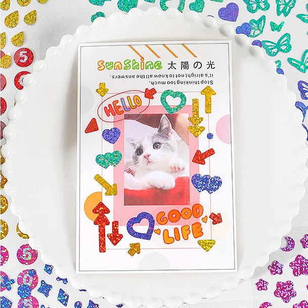 

Decor Sticker Glitter Alphabet Sticker Journal Diary Scrapbook Decor Kawaii