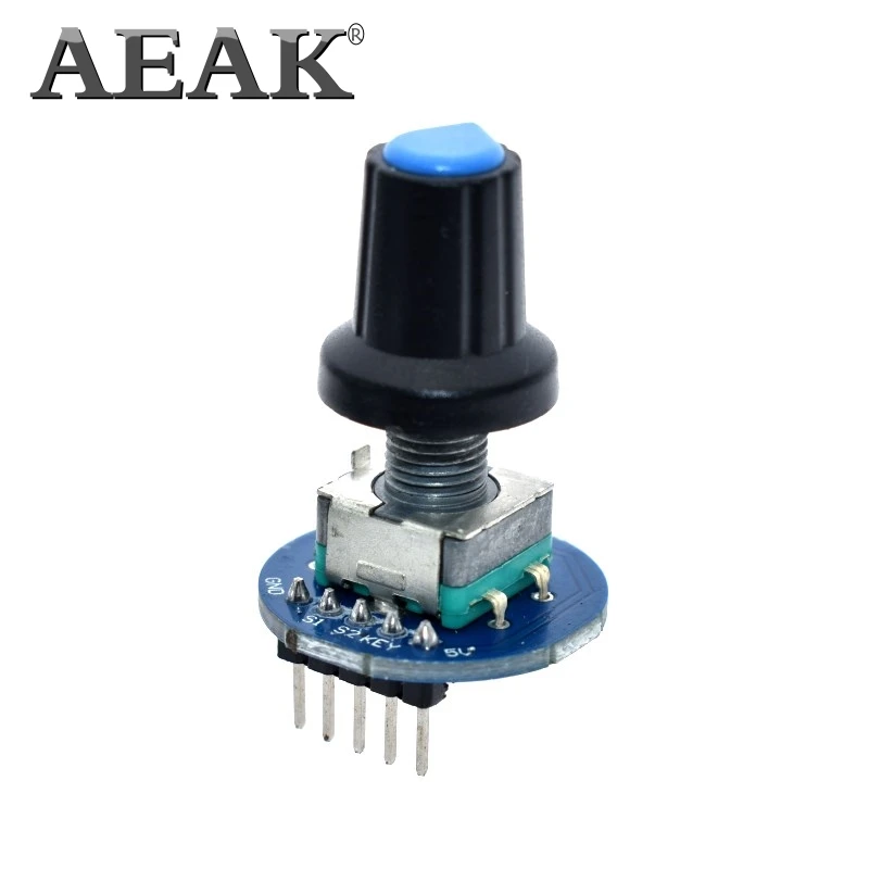 AEAK поворотный модуль кодировщика для Arduino кирпичный датчик разработки круглый аудио вращающийся Потенциометр ручка крышки EC11