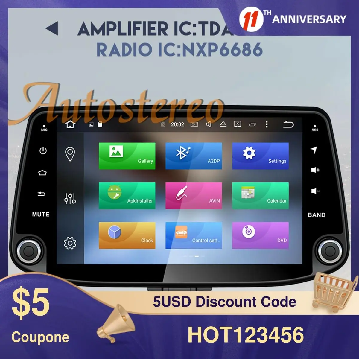 Android 10 0 4 + 64 ГБ Автомобильный dvd плеер для Hyundai I30 2017 2019 автомобильный радиоприемник