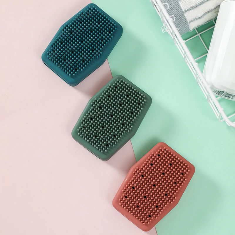 

Силиконовая щетка для тела для детского душа, очищающая грязь, скребок для удаления грязи, скребок для тела, домашний массаж HANW88