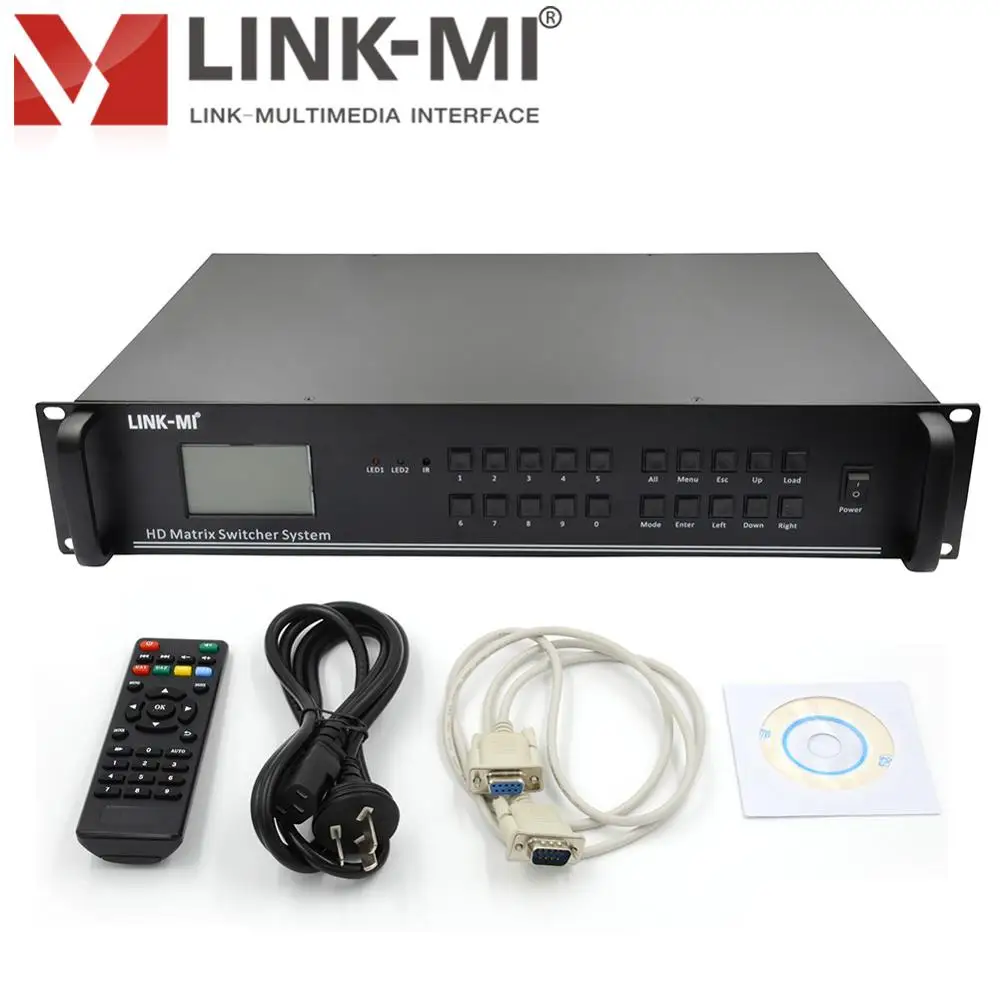 LINK-MI MX88H 8x8 Профессиональный 4K видеоматричный коммутатор с поддержкой HDMI DVI VGA SDI