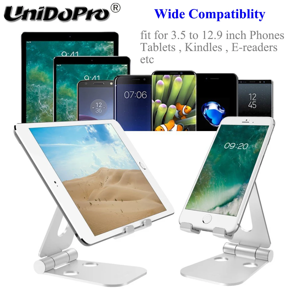 Двойной складной алюминиевый держатель подставка для iPhone iPad Samsung Galaxy Tab S A E J S8 S9 +
