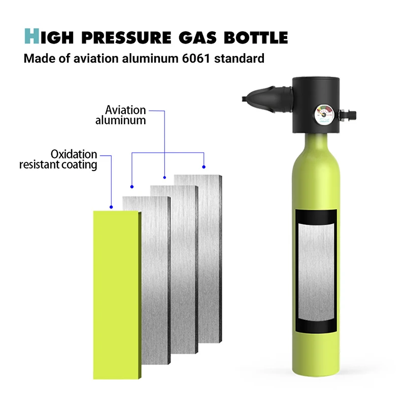 Оборудование для подводного плавания Chikadiv 0.5L мини-резервуар набор с дыханием
