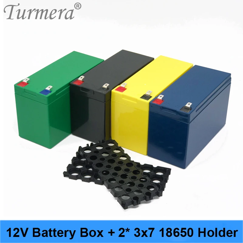 Коробка для хранения литиевых батарей Turmera 12 В 18650 с 2*3x7 кронштейнами