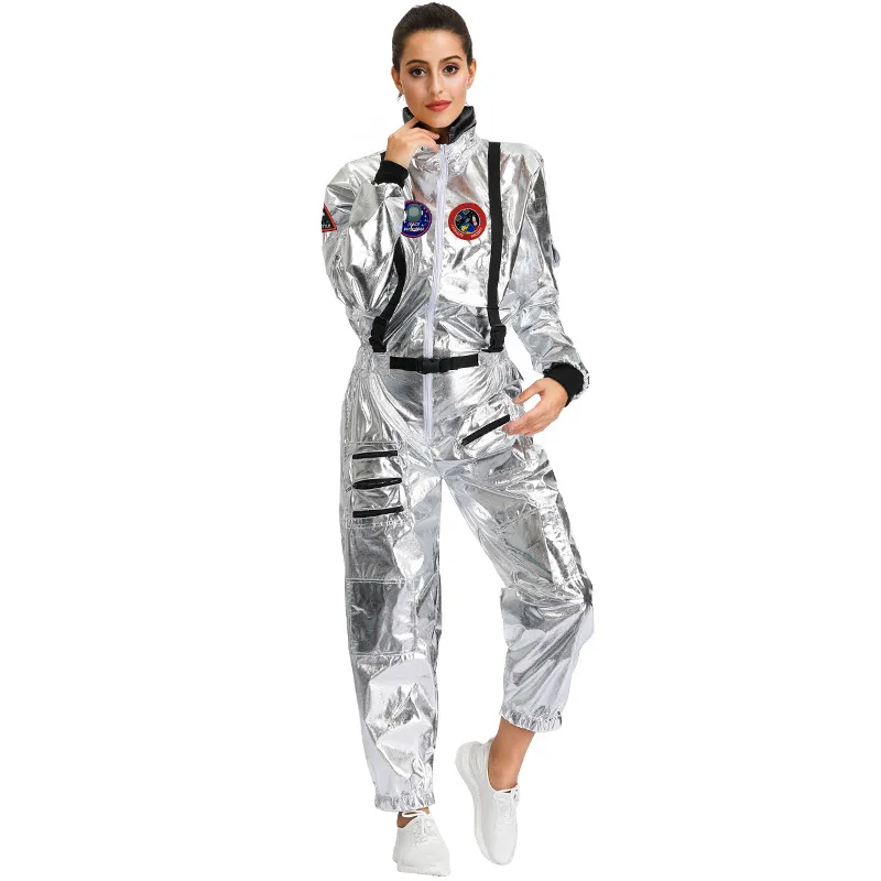 Костюм на Хэллоуин серебряный для взрослых мужчин пары скитания земли