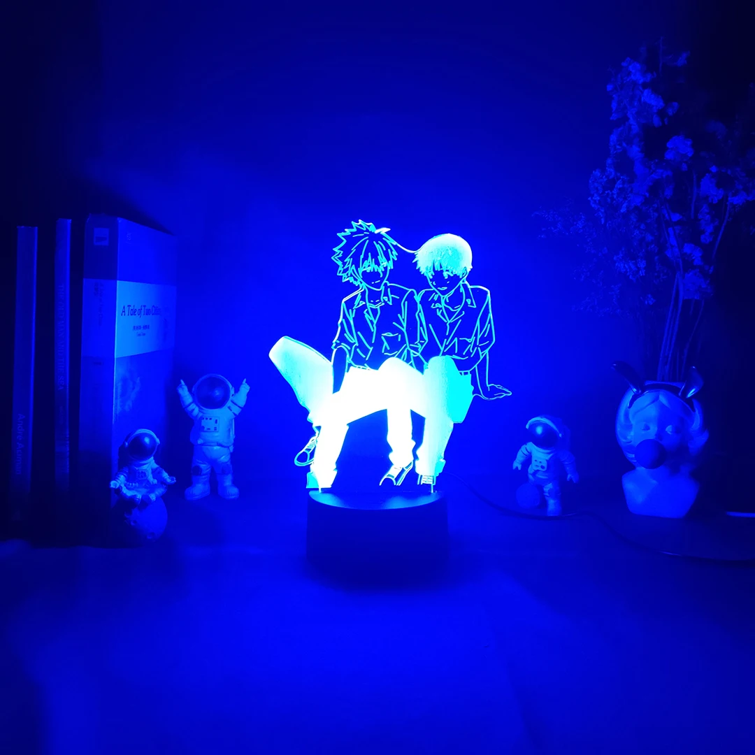 Ikari Shinji x Kaworu Nagisa фигурка 3D иллюзия светильник с аниме Классическая японская манга