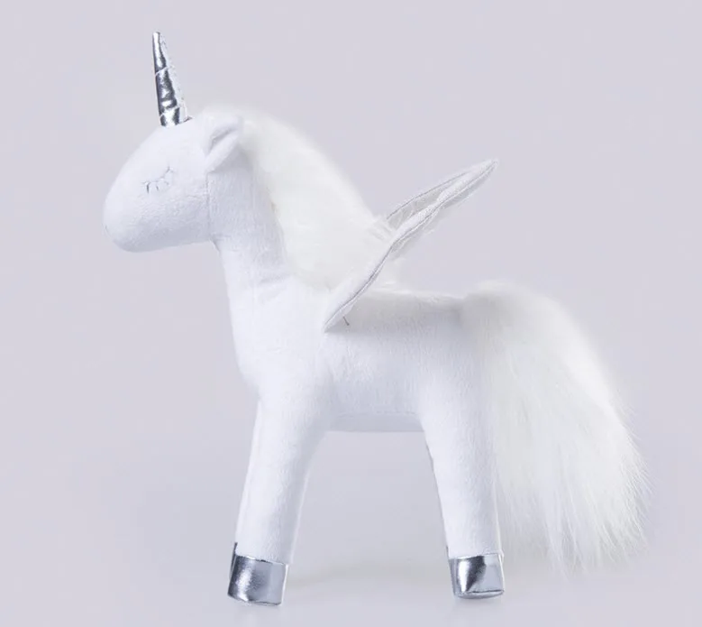 

toy plush unicorn white angel horse sleep doll toy plush horse prince charming toy wedding gift christmas gift love and peace