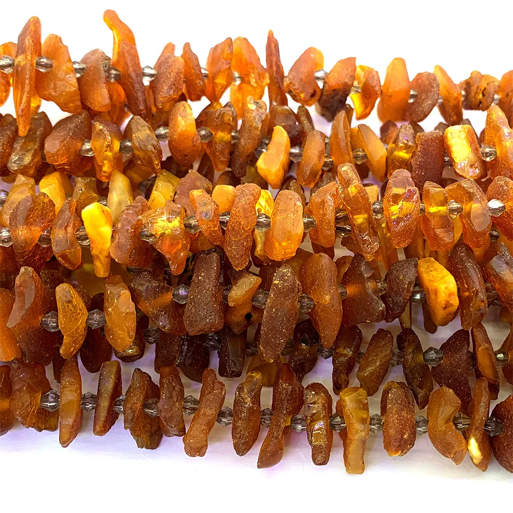 Veemake оранжево-янтарные натуральные драгоценные камни сделай сам необработанный