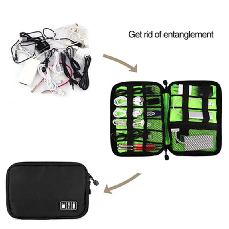 Дорожная сумка для хранения Digitbl кабеля USB зарядное устройство чехол наушников с