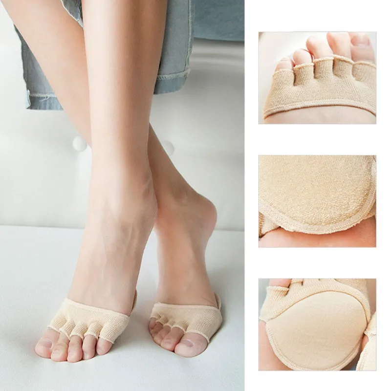 1 пара хлопок Половина Стельки колодки по уходу за ногами стельки стопы боли