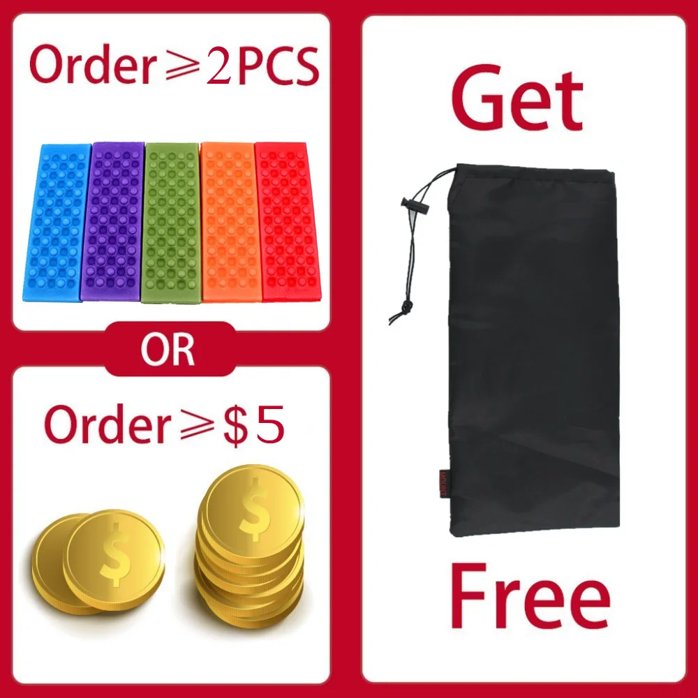 

Portable Outdoor Four-folding Sit Cushion EVA Foam Soft Waterproof Multifunction Camping Mat Moistureproof Picnic Mats Beach Pad