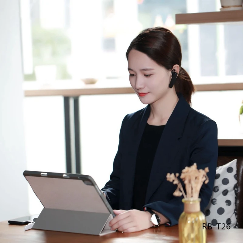 Remax Rb-T26 односторонние стерео Bluetooth звонки шумоподавление наушники гарнитура с